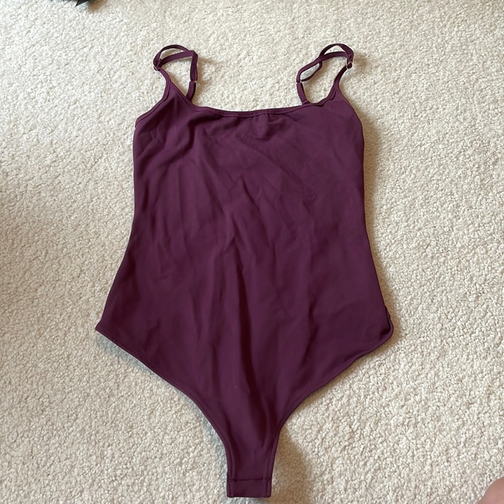 Free people wine purple colored bodysuit